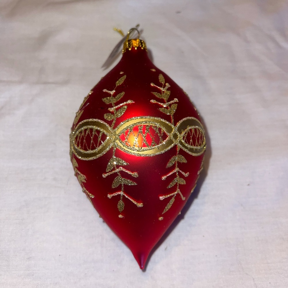 Red & Gold Christmas Ornament